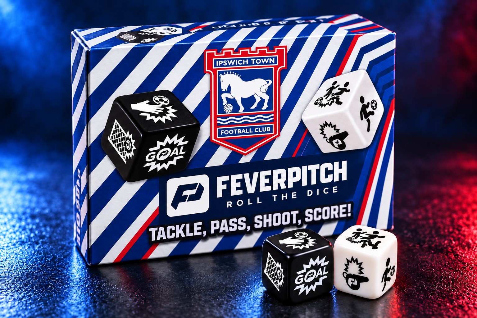 Illustrative Ipswich Town Feverpitch packaging